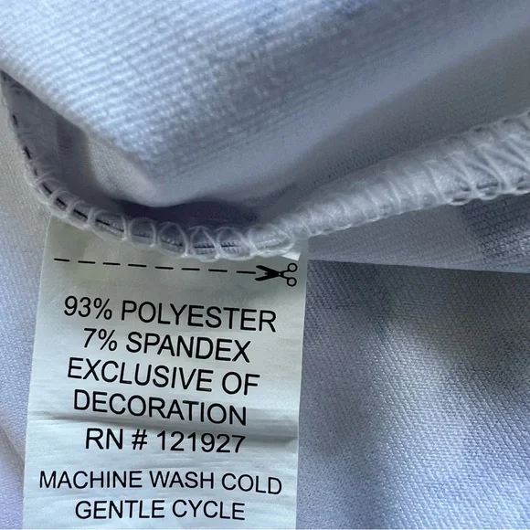 Johnnie-O Polo Shirt TCU Logo All Over Print White Purple Short Sleeve Men’s XL - Picture 9 of 15